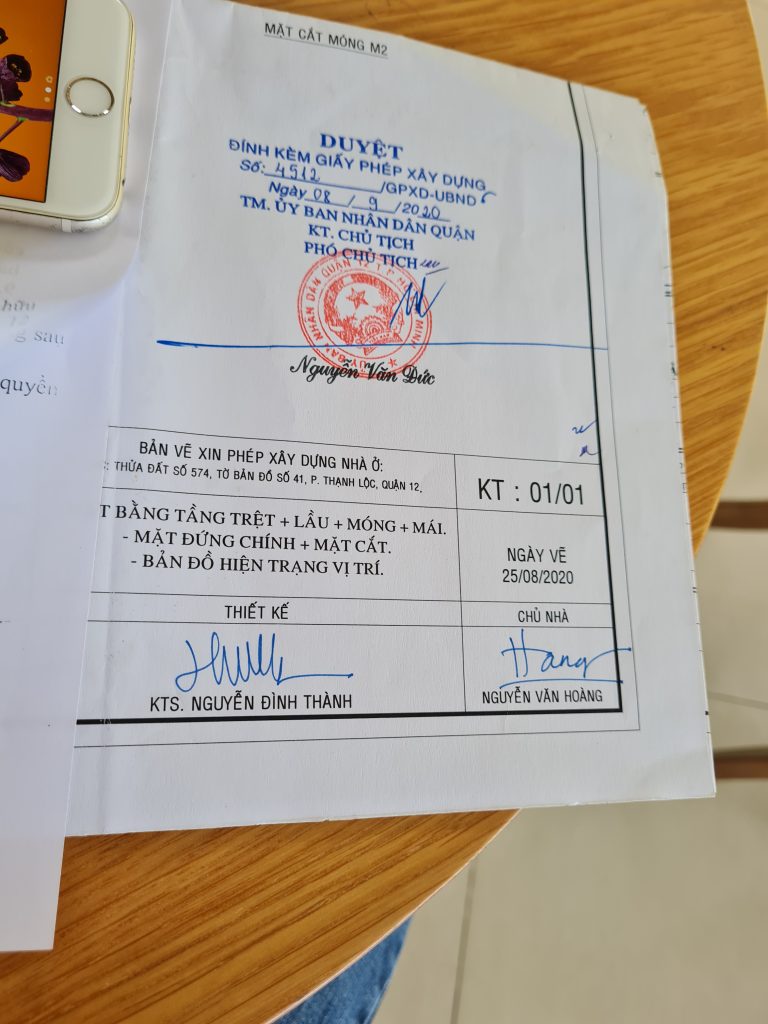 Hồ sơ xin giấy phép xây dựng phường An Phú Đông