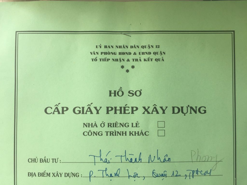 XIN PHÉP XÂY DỰNG Ở NHA TRANG