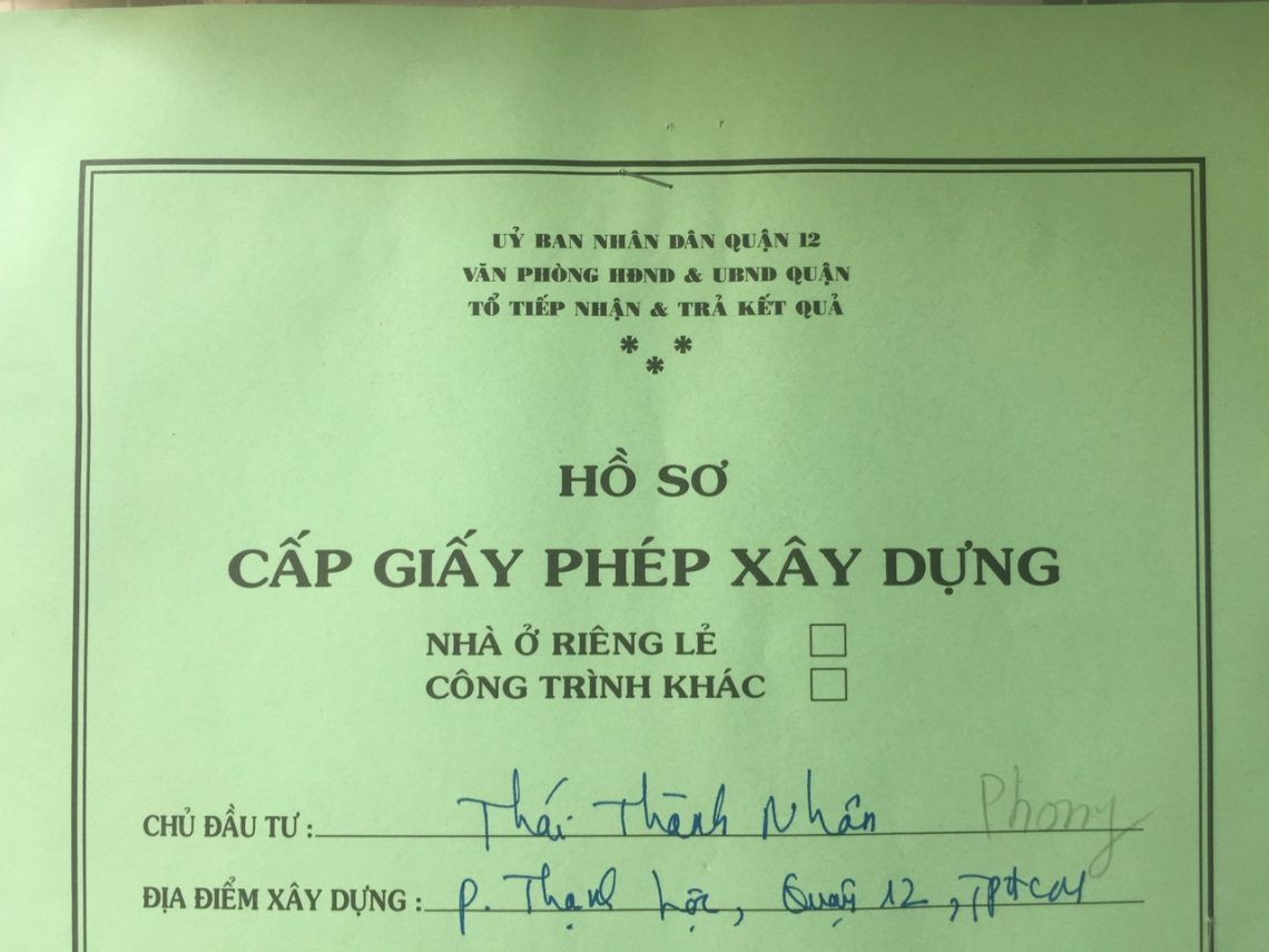 XIN PHÉP XÂY DỰNG Ở NHA TRANG